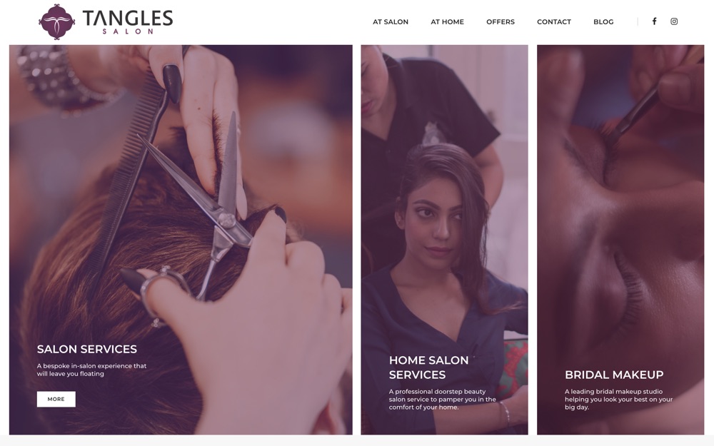 Tangles Salon Project